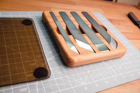 Tanner tools. Handmade Skiving knife
