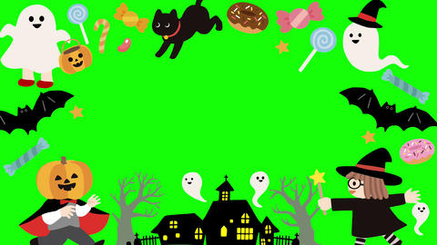 Cute halloween loop video frame Animated GIF 36317620 | MotionElements