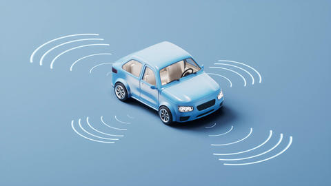 Loop animation of automobile car with automatic drive co GIF 36411411 ...