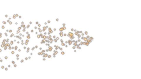 Decorative particles moving from left to right. For title and lower third