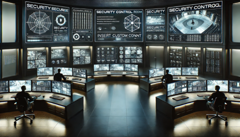 High-Tech Security Control Room Image Template Image prompt 37680755 ...
