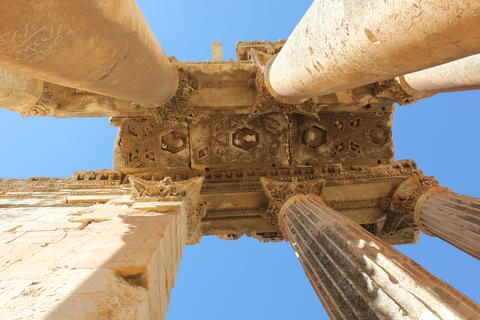 Columns of Bacchus of the Temple Baalbek Lebanon