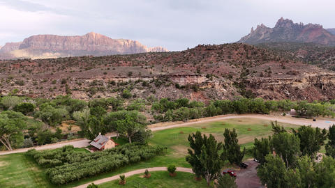 Green area in semi-arid mountains