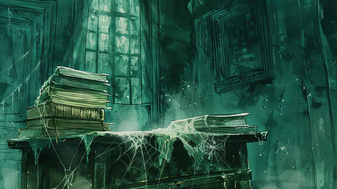 Watercolor Illustration of Haunted ภาพสต็อก 38040542 | MotionElements