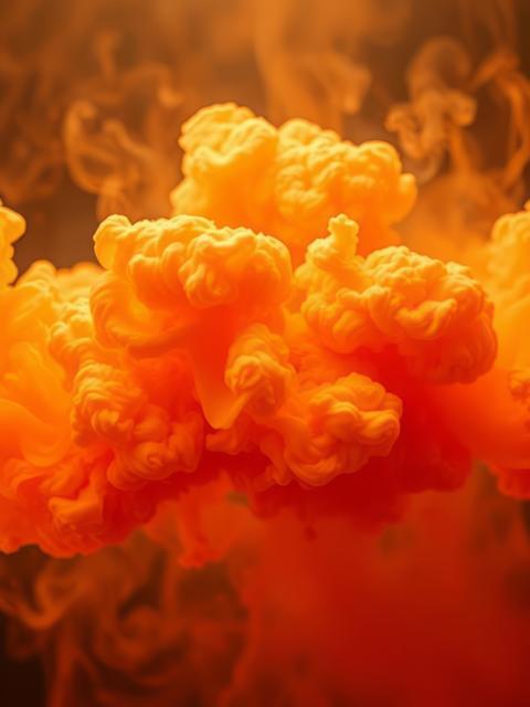 Light orange abstract smoky background Smoke Explosion Backdrop