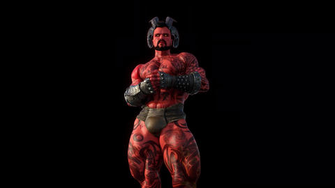 TATTOOED DEMON ANIMATED ALPHA LOOP