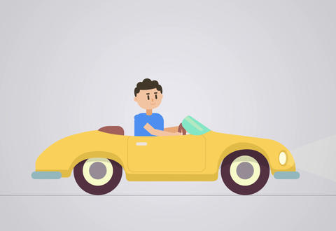 Man Driving Car