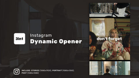 Instagram Dynamic Opener Reel for FCPX