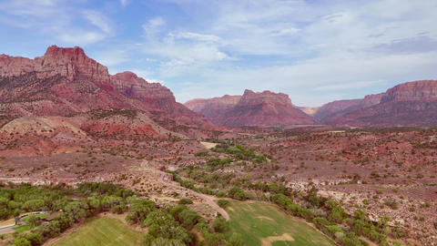 Aerial shot in the Rocky Mountains, Utah, USA
