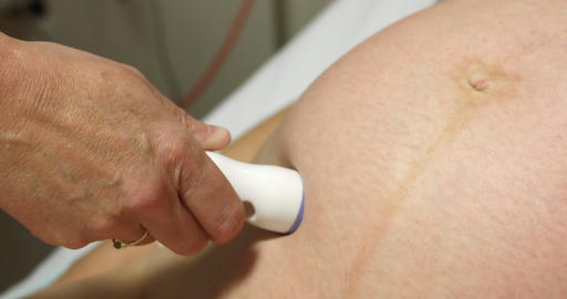 Checking baby's heartbeat