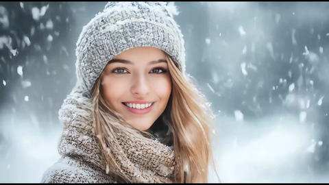 A Winter Day Illuminated by a Radiant Snowy Smile