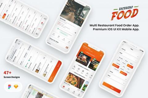 Multi Restaurant Food Order Mobile App UI | Mobi UI template 39358762 ...