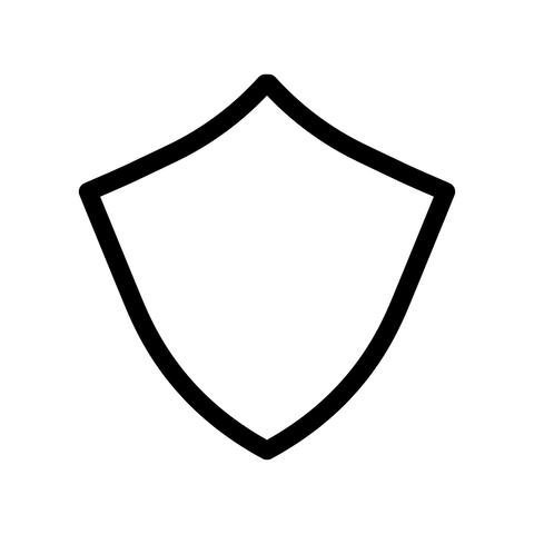 Shield doodle hand drawing style