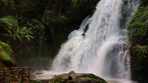 Pha Dok Sie waterfall during the rainy season