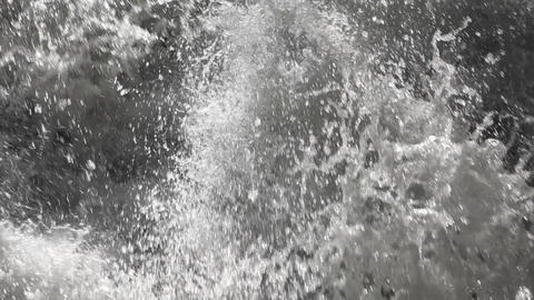 Slow motion close up of a waterfall during the rainy season, Mae Rim, Thailand