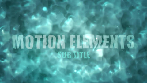 Intro water text