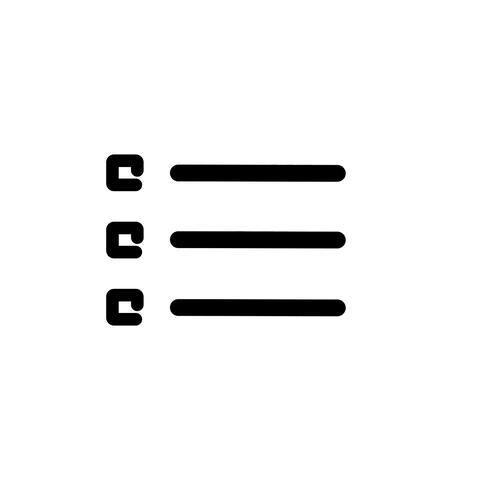 To do List task icon in doodle hand drawing style