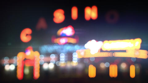 Night casino lights loop