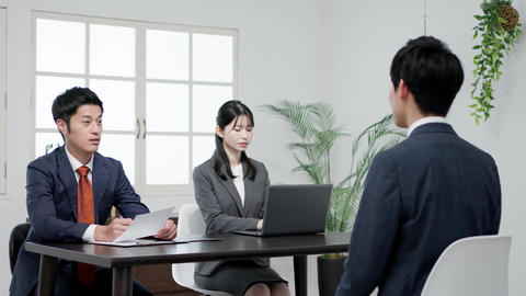 Business person having an interview for a job Animated GIF 40834325 ...