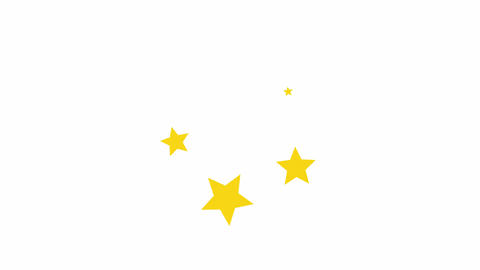 Stars flying in circle