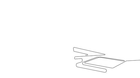 A white rectangle outlines a square on a blank canvas