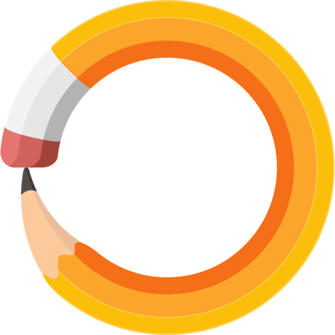 pencil round frame border