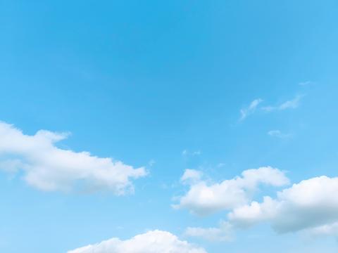 clear blue sky and white clouds
