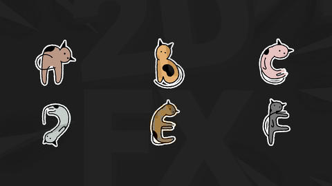 Cartoon Cats Animated Typeface - 6