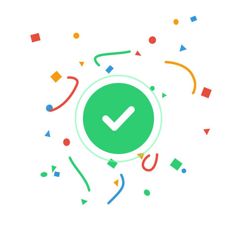 Confetti Explosion Success