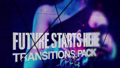 Futuristic Digital Display Transitions FCP