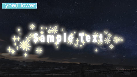 Particle text (Flower/Heart)