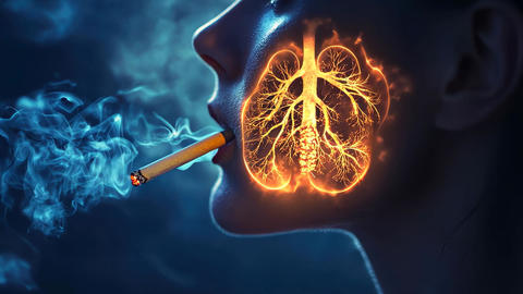 cigarette on mouth Smoking Cigarettes Alters Bacteria in Mouth