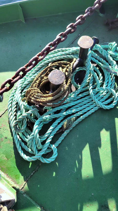 The ship is moving on the sea. The ships ropes Animated GIF 41831536 ...