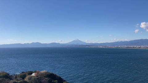 富士山と湘南の海