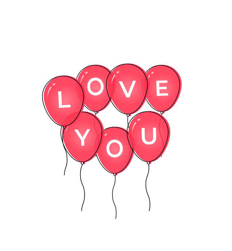 Balloons love you