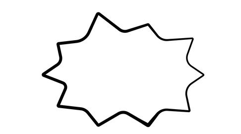Shouting Speech Bubble Comic Balloons (blank)