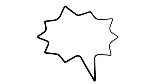 Shouting Speech Bubble Comic Balloons (blank)