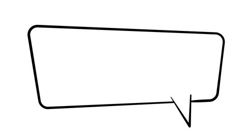 Squared Speech Bubble Comic Balloons (blank)