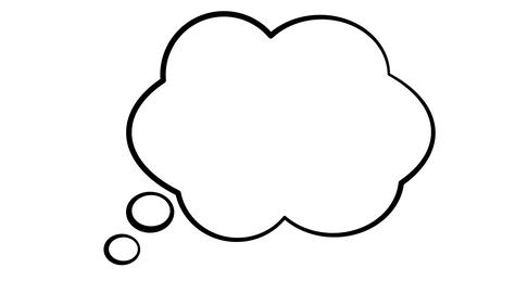 Thought Speech Bubble Comic Balloons (blank)