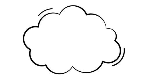 Thought Speech Bubble Comic Balloons with highlight (blank)