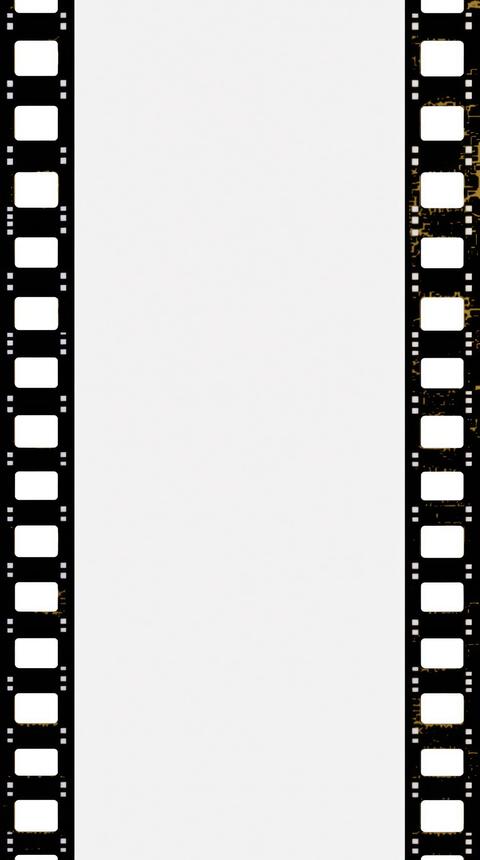 Blank film strip frame adding own photos text Nostalgic vintage feel