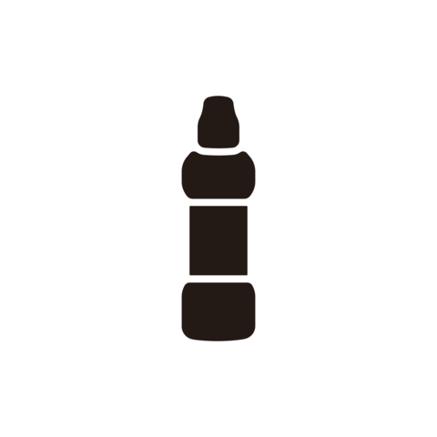 Graffiti marker icon.Flat silhouette version
