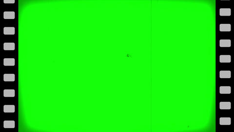 Old film noise image on green screen