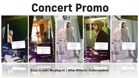 PV for concert announcement | 25 types of concert announcement PVs (5 titles x 5 productions)