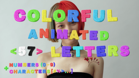 Colorful Animated Letters 애프터 이펙트 템플릿 44192603 | MotionElements