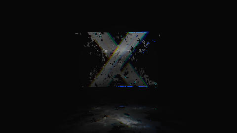 Fast Glitch Logo Reveal