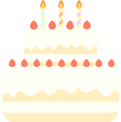 Happy Birthday Birthday Cake Illustration