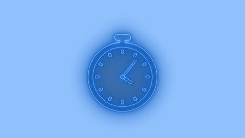 Neon Stopwatch Clock Countdown Animation 애니메이션 GIF 47898628 ...