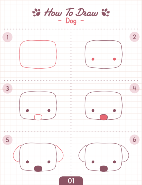 How to Draw Doodle Animal, Cartoon Character Step by Step Drawing Tutorial