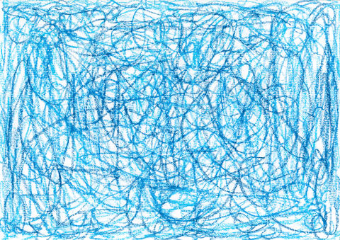 Messy crayon scribble